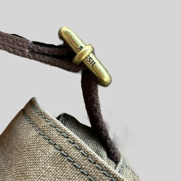 Fossil Renmore City Bag Olive Green Messenger Crossbody Unisex Adjustable Strap - Picture 7 of 15